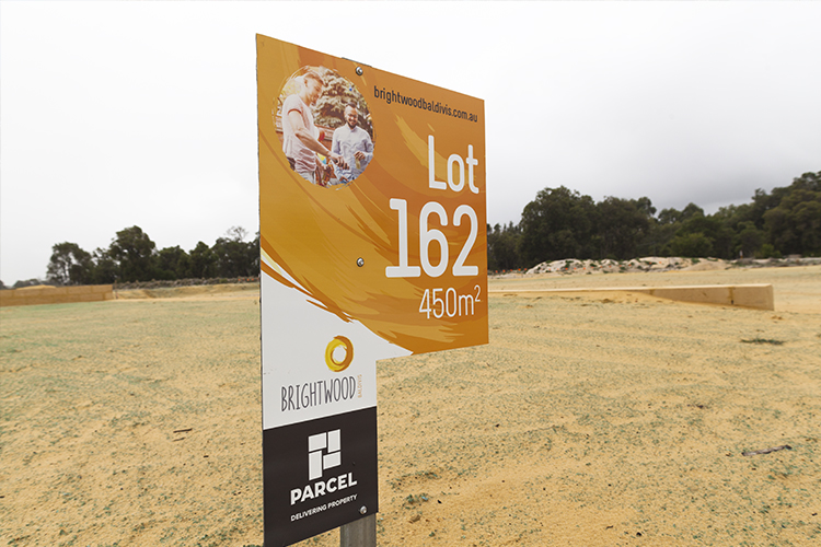 lot sign brightwood parcel
