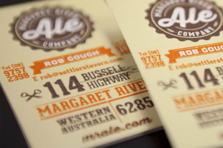Margaret River Ale Business Cards
