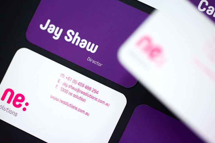 ne:Solutions Jay Shaw Business Card