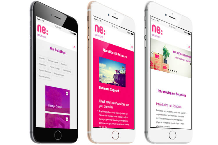 ne:Solution Mobile Compatible Website