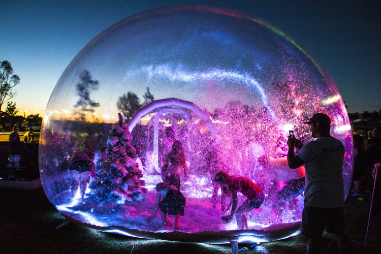 Promo Event for Brightwood Baldivis Giant Snow Globe at Dusk
