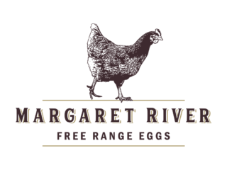 Margaret River Free Range Eggs brand Logo by Jack in the box Busselton